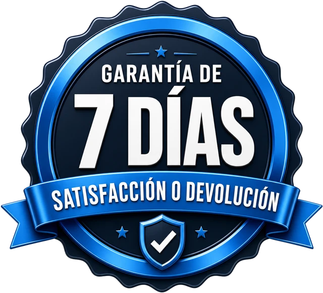 Garantía de 7 días - satisfacción o devolución